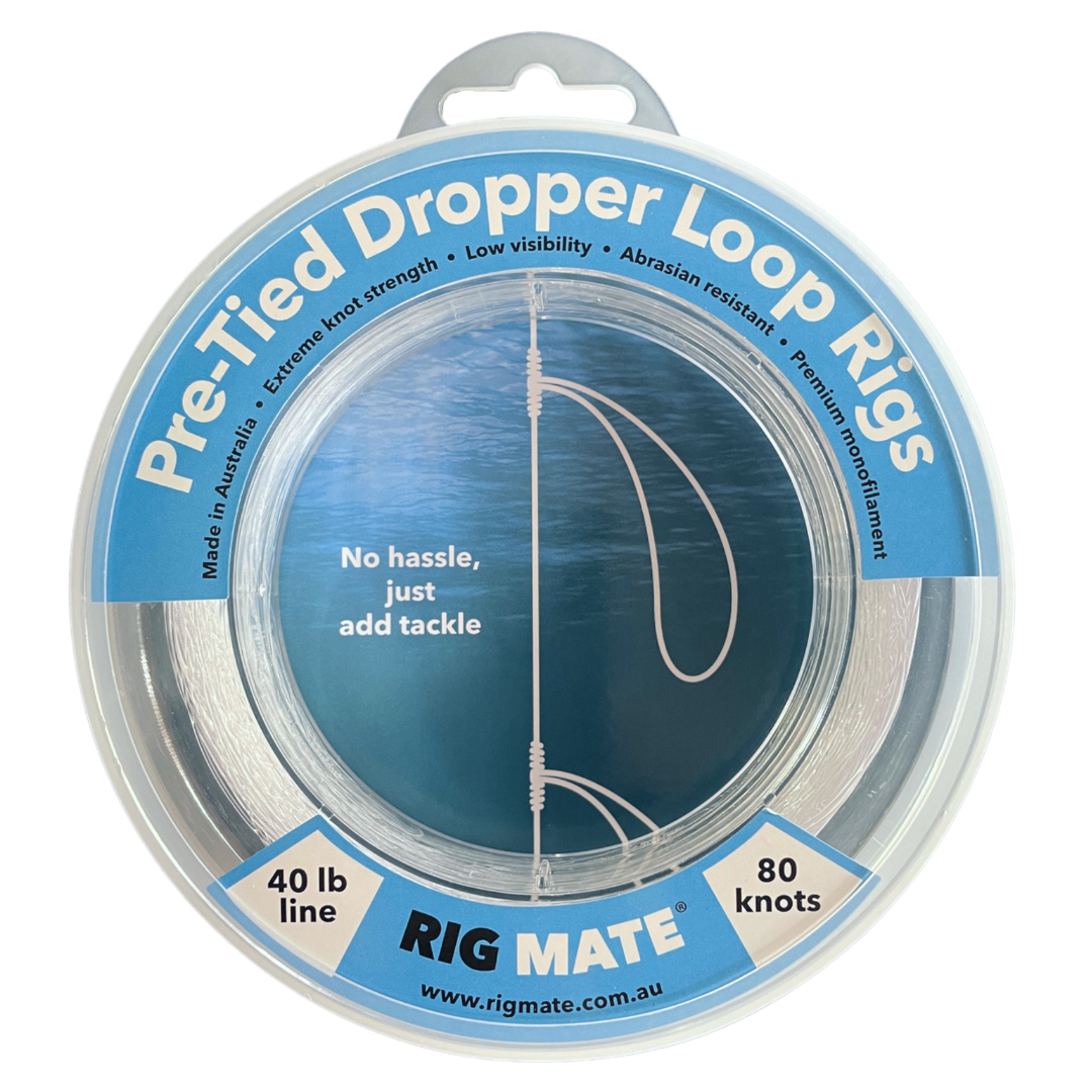 40lb - pre-tied dropper loop / paternoster rigs on a continuous