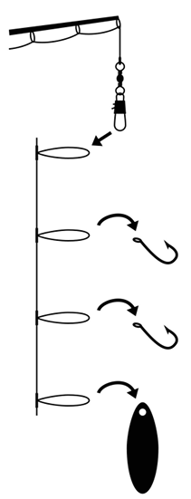 Loop Rig Diagram Pre-tied Dropper Loop Rigs – Rig Mate