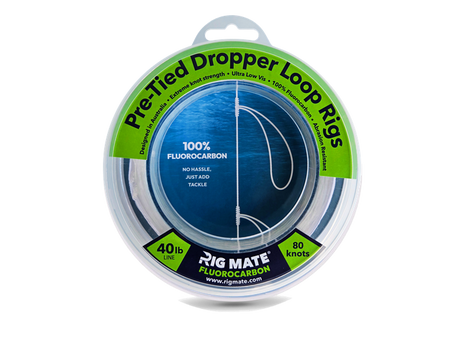 Rig Mate 40lb fluorocarbon pre-tied dropper loop rig spool