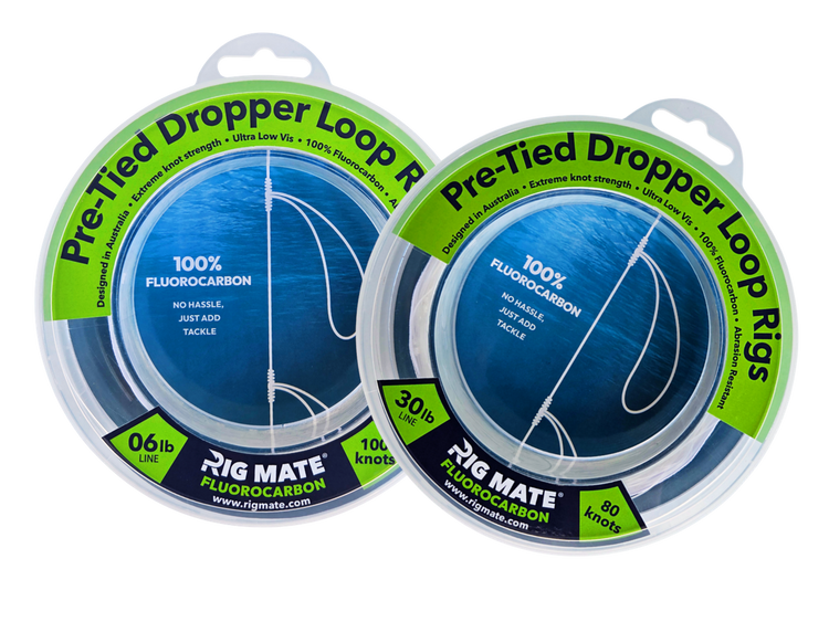 Rig Mate 06lb and 30lb fluorocarbon pre-tied dropper loop rig spools